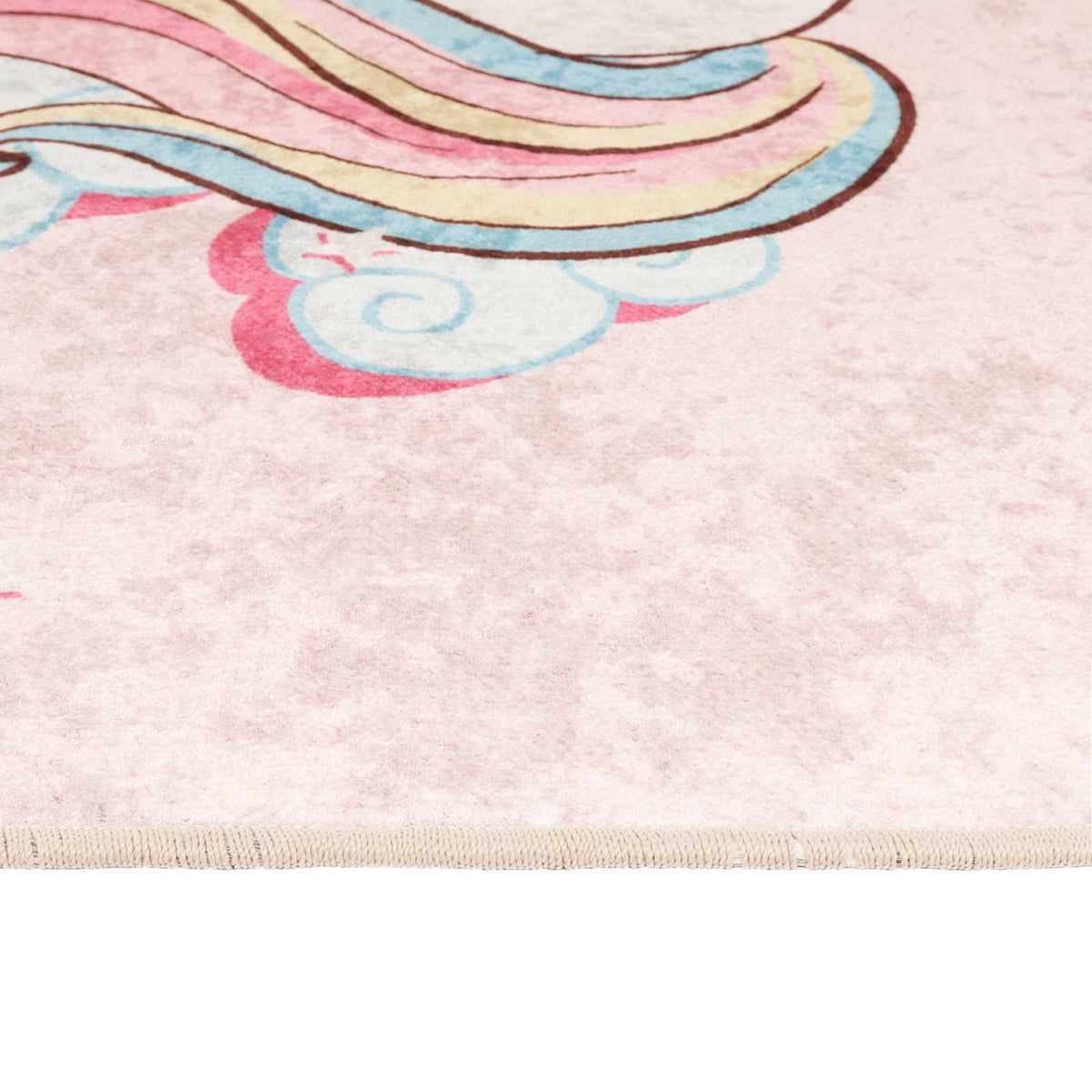 Kids'Rug Pink 160x230 cm Unicorn Washable