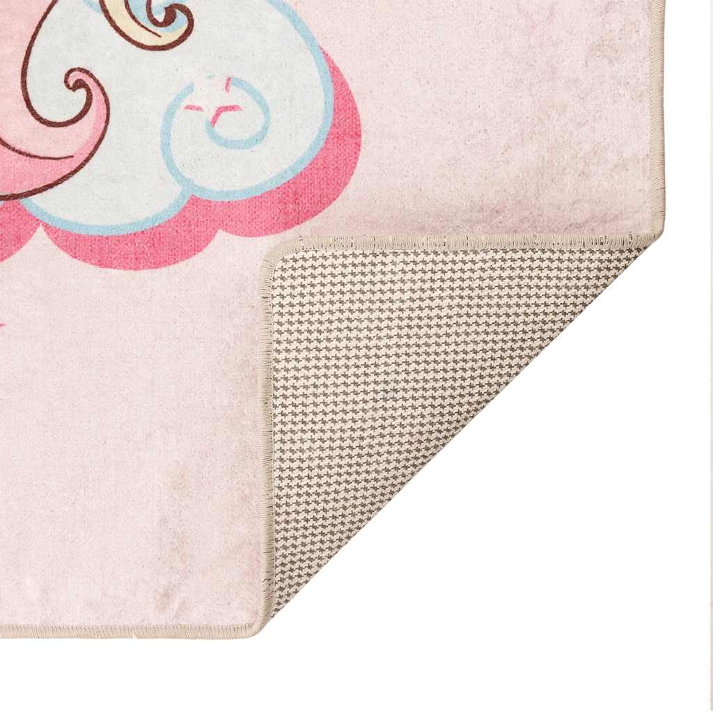 Kids' Rug Pink 160x230 cm Unicorn Washable