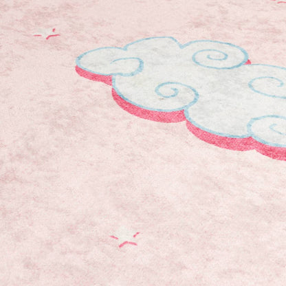 Kids' Rug Pink 160x230 cm Unicorn Washable