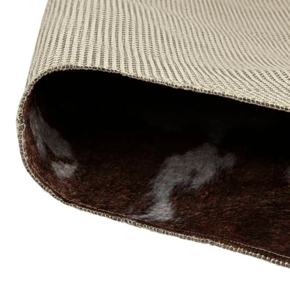 Rug Brown and White 120x170 cm Cow Pattern Washable