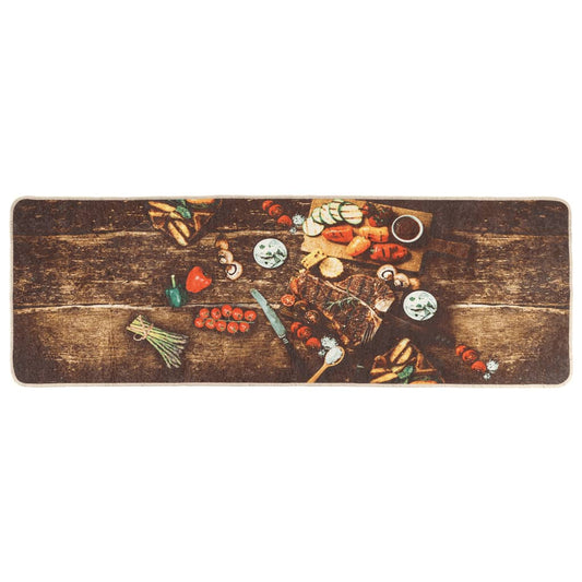 Kitchen Rug Multicolour 60x180 cm Washable