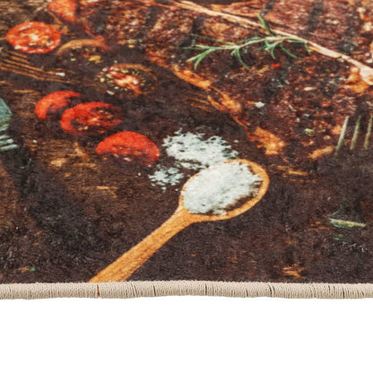 Kitchen Rug Multicolour 60x180 cm Washable