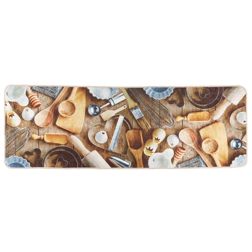 Kitchen Rug Multicolour 60x180 cm Washable