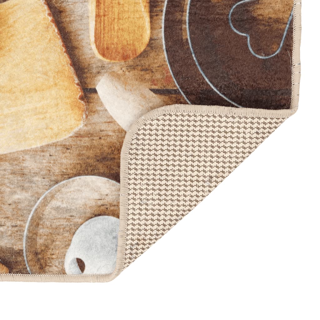 Kitchen Rug Multicolour 60x180 cm Washable