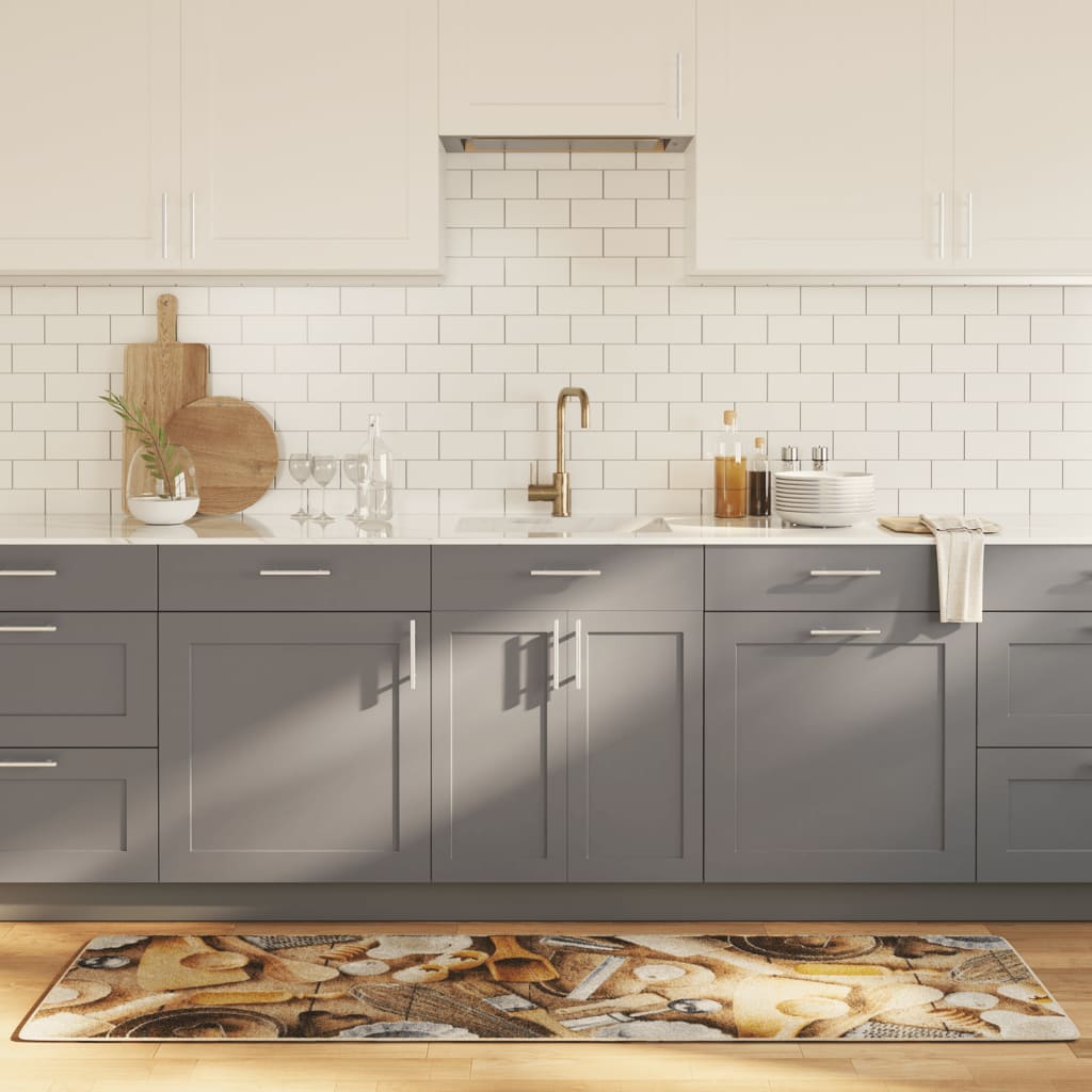 Kitchen Rug Multicolour 60x180 cm Washable