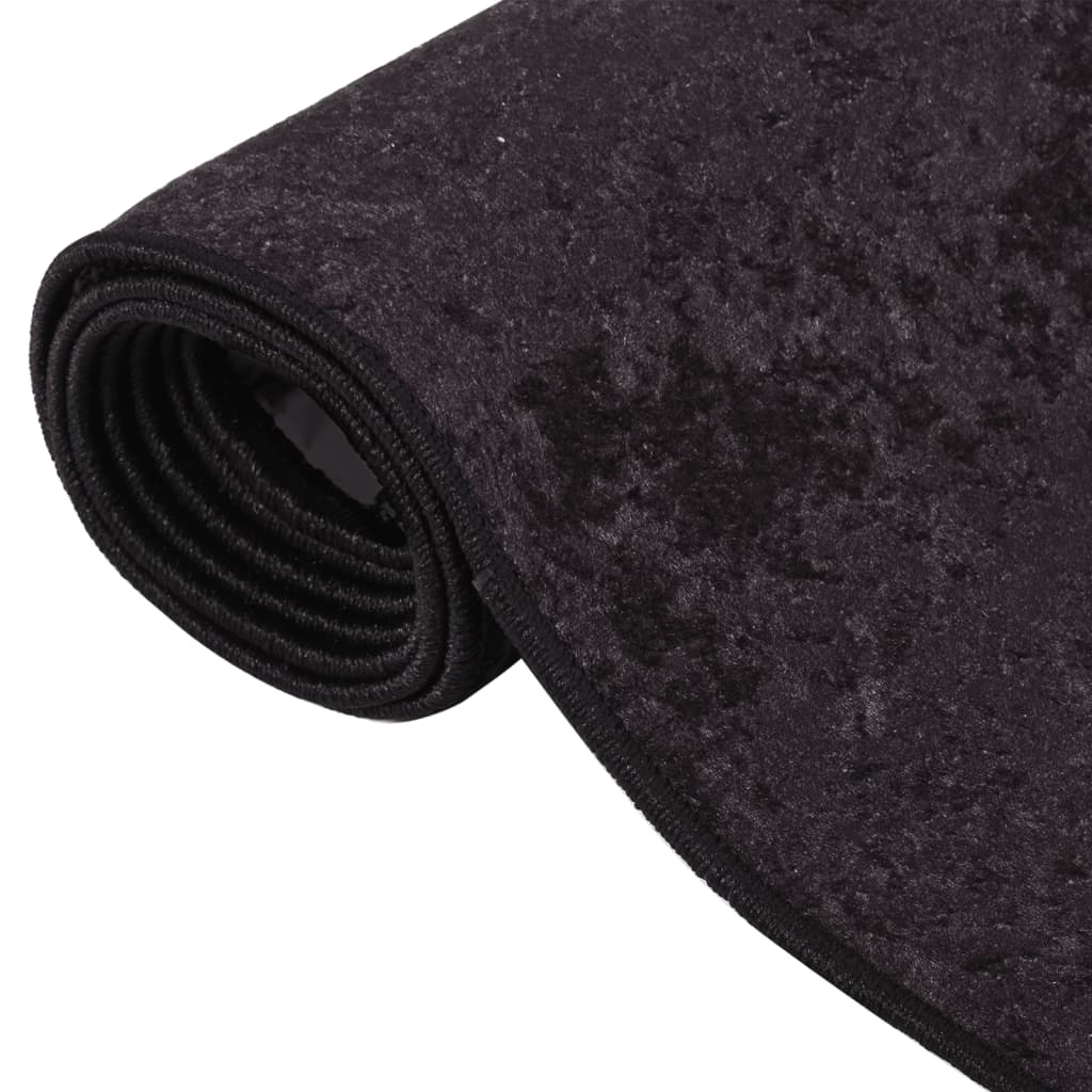 Rug Washable Anthracite 400x300 cm