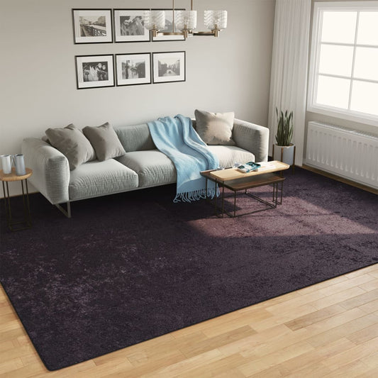 Rug Washable Anthracite 400x300 cm