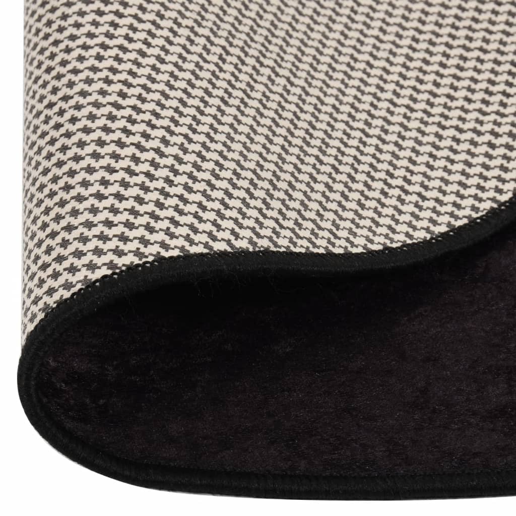 Rug Washable Anthracite Ø 200 cm