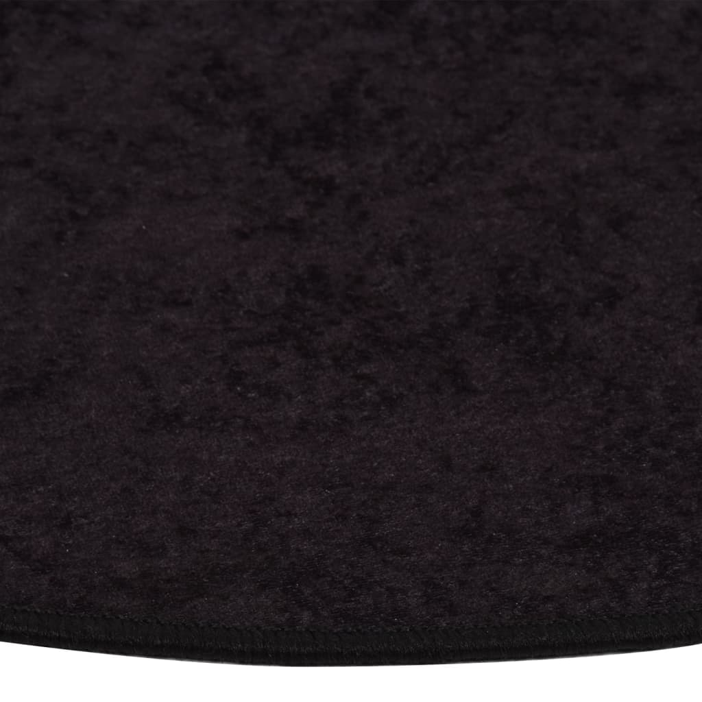 Rug Washable Anthracite Ø 200 cm
