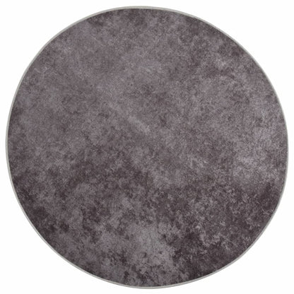 Rug Washable Grey Ø 200 cm