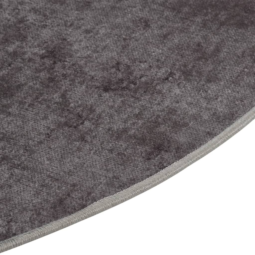 Rug Washable Grey Ø 200 cm