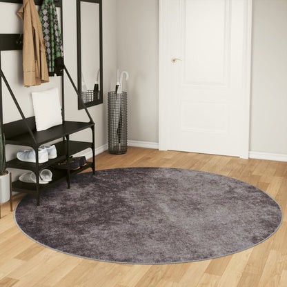 Rug Washable Grey Ø 200 cm