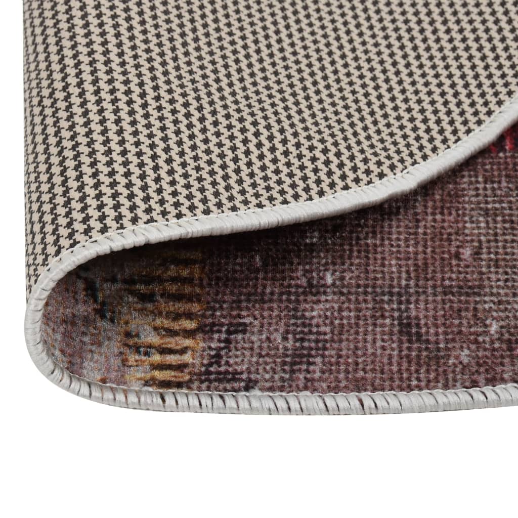 Rug Washable Multicolour Ø 200 cm Anti Slip