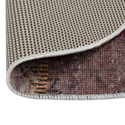 Rug Washable Multicolour Ø 200 cm Anti Slip