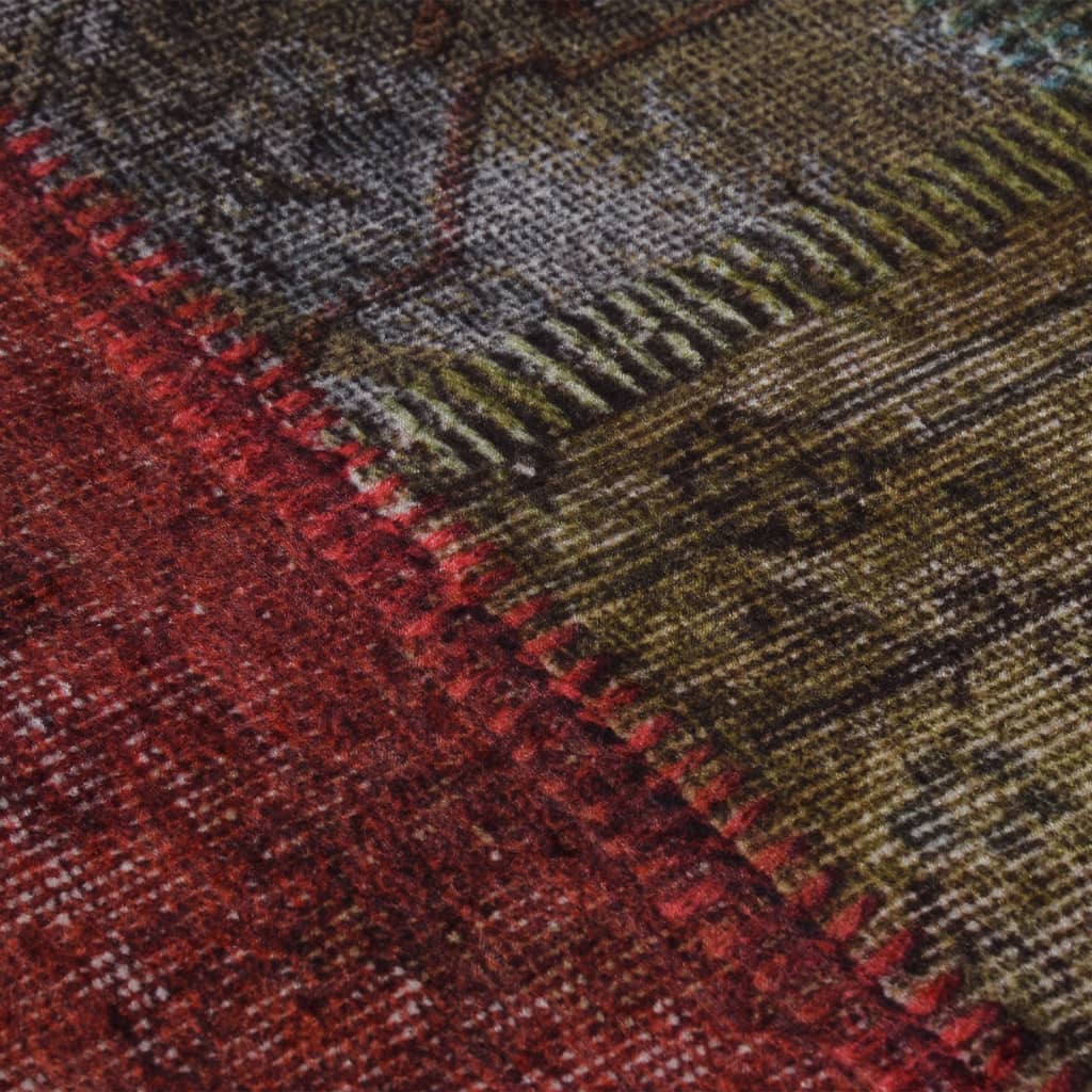 Rug Washable Multicolour Ø 200 cm Anti Slip