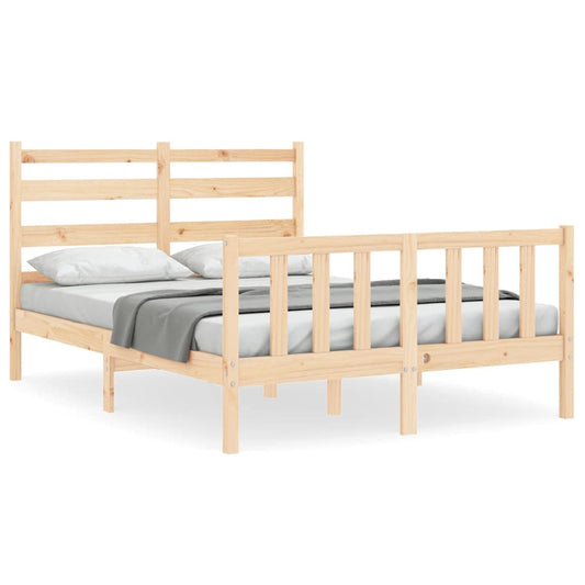 Bed Frame without Mattress Small Double Solid Wood Pine