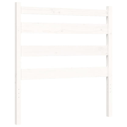 Bed Frame without Mattress White 100x200 cm Solid Wood Pine