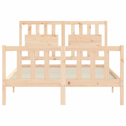 Bed Frame without Mattress Small Double Solid Wood Pine