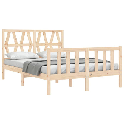 Bed Frame without Mattress Small Double Solid Wood Pine