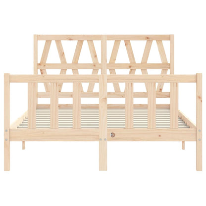 Bed Frame without Mattress Small Double Solid Wood Pine