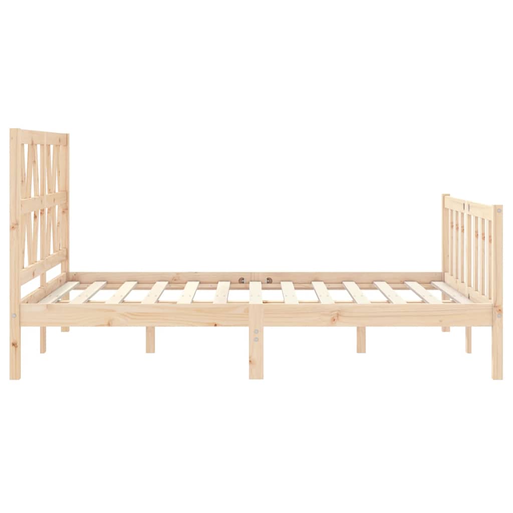 Bed Frame without Mattress Small Double Solid Wood Pine