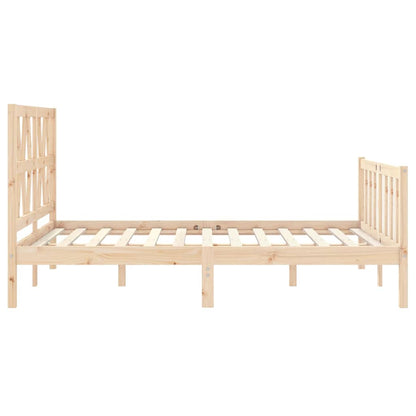 Bed Frame without Mattress Small Double Solid Wood Pine