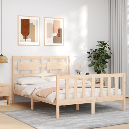 Bed Frame without Mattress Small Double Solid Wood Pine