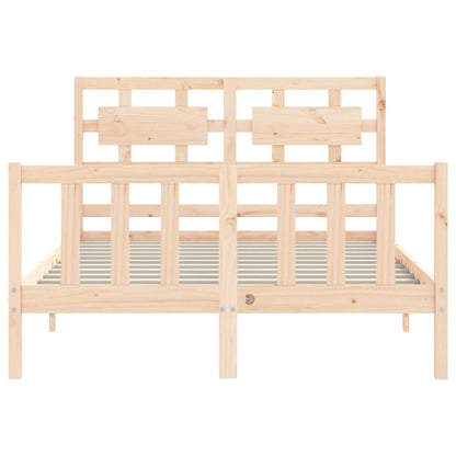 Bed Frame without Mattress Small Double Solid Wood Pine