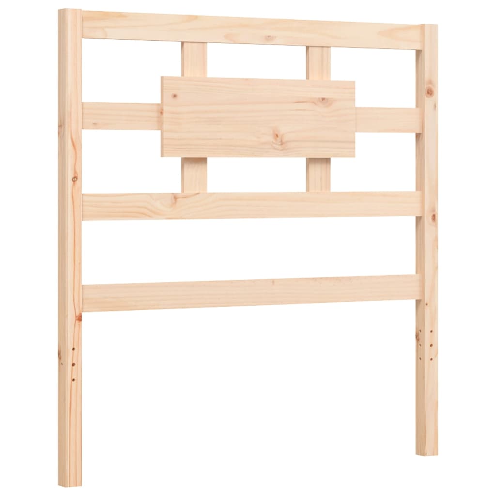 Bed Frame without Mattress 90x200 cm Solid Wood Pine