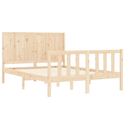 Bed Frame without Mattress Small Double Solid Wood Pine