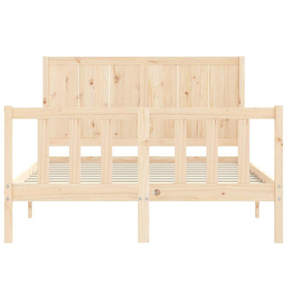 Bed Frame without Mattress Small Double Solid Wood Pine