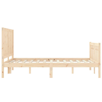 Bed Frame without Mattress Small Double Solid Wood Pine