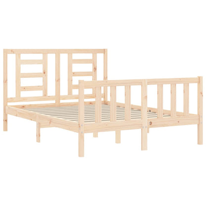 Bed Frame without Mattress Small Double Solid Wood Pine