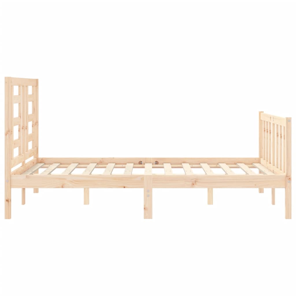 Bed Frame without Mattress Small Double Solid Wood Pine
