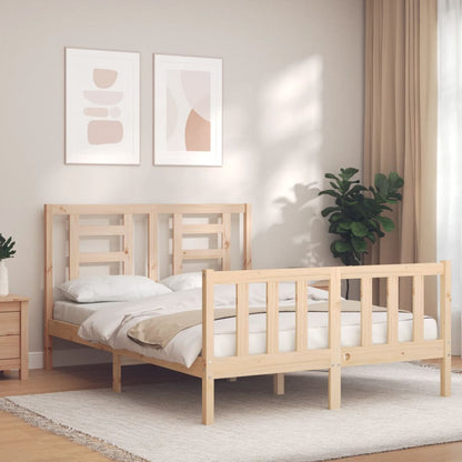Bed Frame without Mattress Small Double Solid Wood Pine