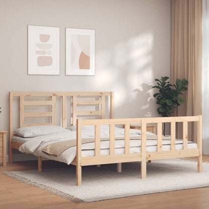 Bed Frame without Mattress 160x200 cm Solid Wood Pine