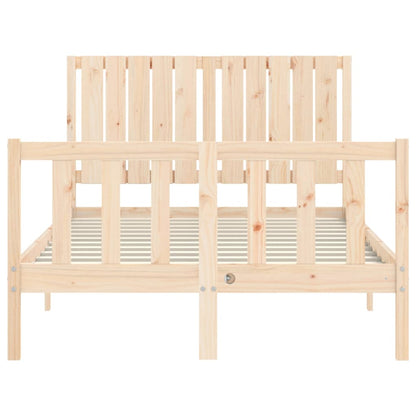 Bed Frame without Mattress Small Double Solid Wood Pine