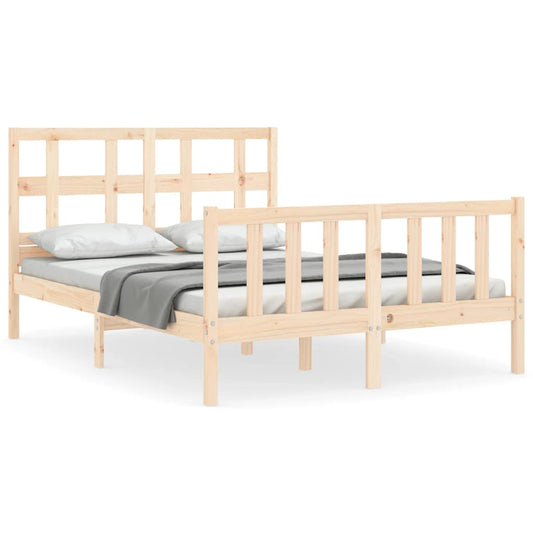 Bed Frame without Mattress Small Double Solid Wood Pine