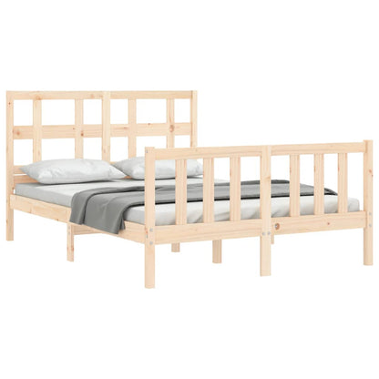 Bed Frame without Mattress Small Double Solid Wood Pine