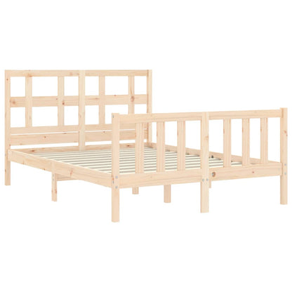 Bed Frame without Mattress Small Double Solid Wood Pine