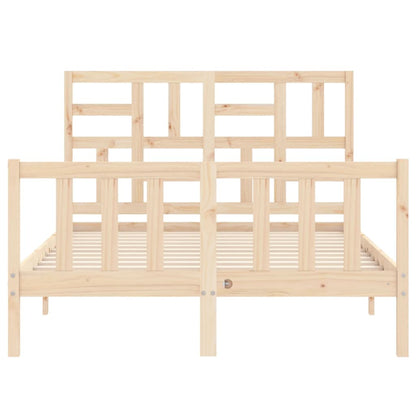 Bed Frame without Mattress Small Double Solid Wood Pine