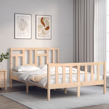 Bed Frame without Mattress Small Double Solid Wood Pine