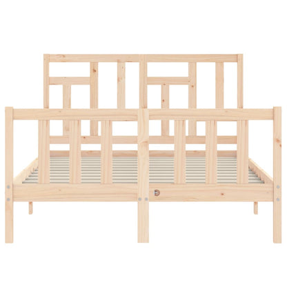 Bed Frame without Mattress Small Double Solid Wood Pine