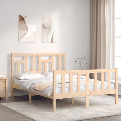 Bed Frame without Mattress Small Double Solid Wood Pine