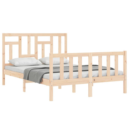 Bed Frame without Mattress 140x200 cm Solid Wood Pine