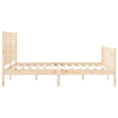 Bed Frame without Mattress 160x200 cm Solid Wood Pine