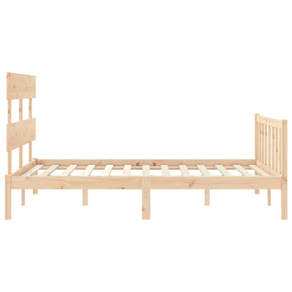 Bed Frame without Mattress 140x200 cm Solid Wood Pine