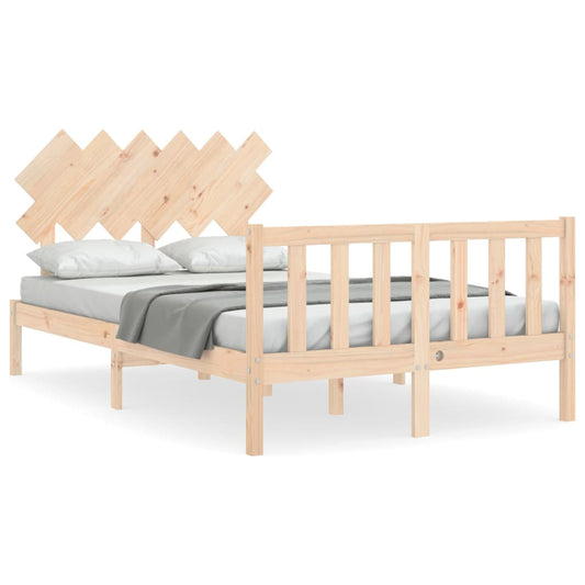 Bed Frame without Mattress Small Double Solid Wood Pine