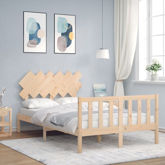 Bed Frame without Mattress Small Double Solid Wood Pine
