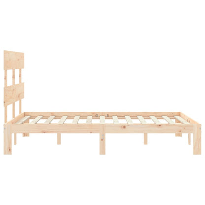 Bed Frame without Mattress Small Double Solid Wood Pine